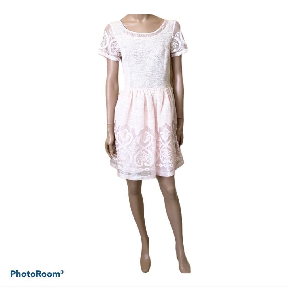 Blugirl Blumarine pink organza layers mini dress S